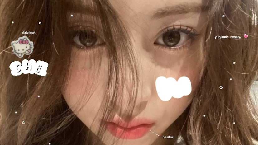 Huh Yunjin red haired